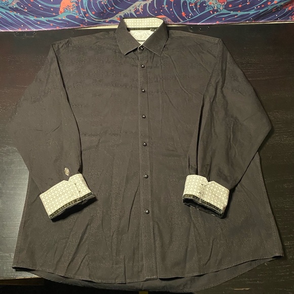 Zagiri Other - Elegant Black Patterned Men's Shirt